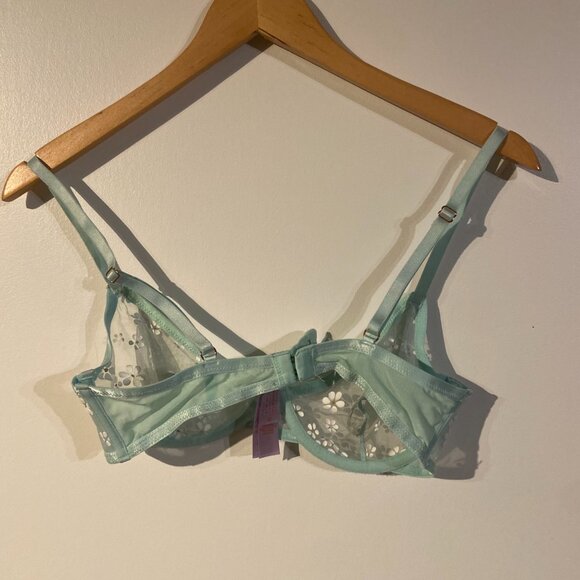 Savage X Fenty Mint Green Floral Bra - Picture 5 of 5